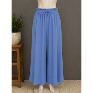 Boho Wide Leg Pants 2XL Flowy Palazzo Beach Vacation Cottagecore Coastal Grandma